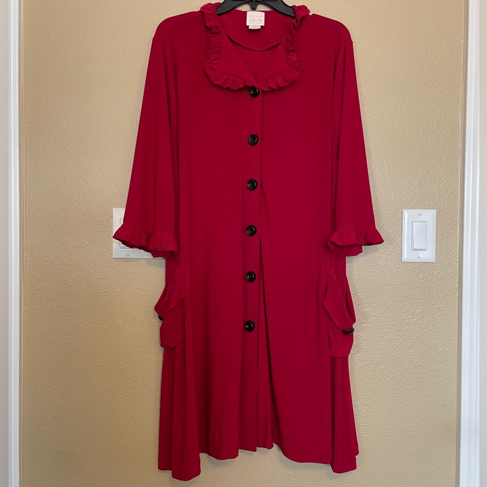 Zadie B’s Red Top with Buttons